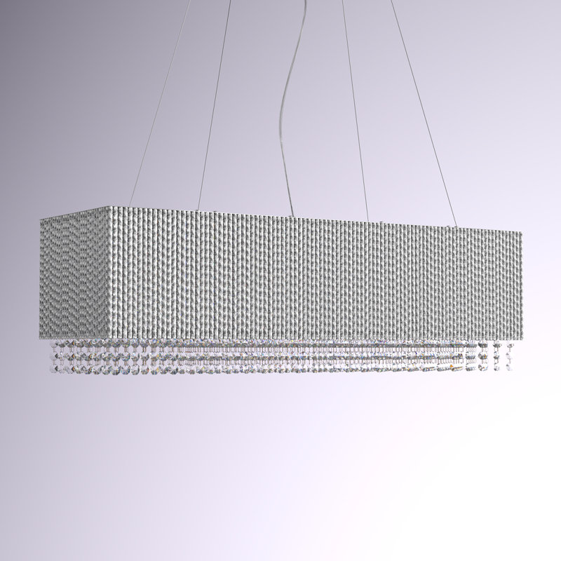 Luminaire suspendu linéaire à 9 lumières pour îlot de cuisine Natalia