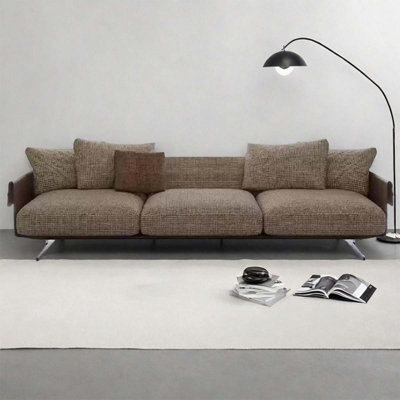 103.94 inches Italian simple cotton linen sofa