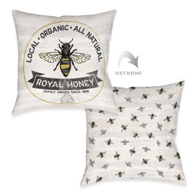 Royal Honey Throw Pillow