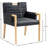 Jaynia Vegan Leather Dining Arm Chair-1901019751-1901019744