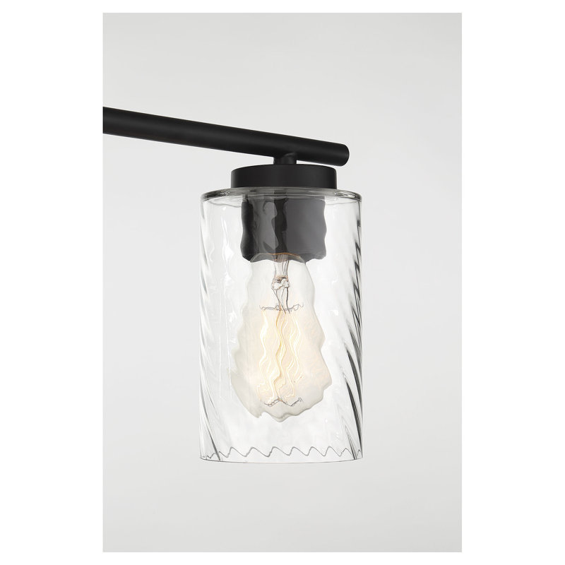 Éclairage de salle de bain à intensité variable 2 lumières Pena, Noir