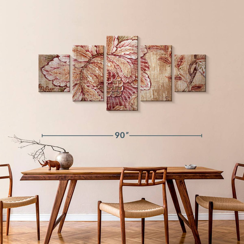 Victorian Flowers, 42" H x 92" W