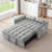 55.1-Inch 3-In-1 Convertible Sofa Bed-1526852254-1526852252