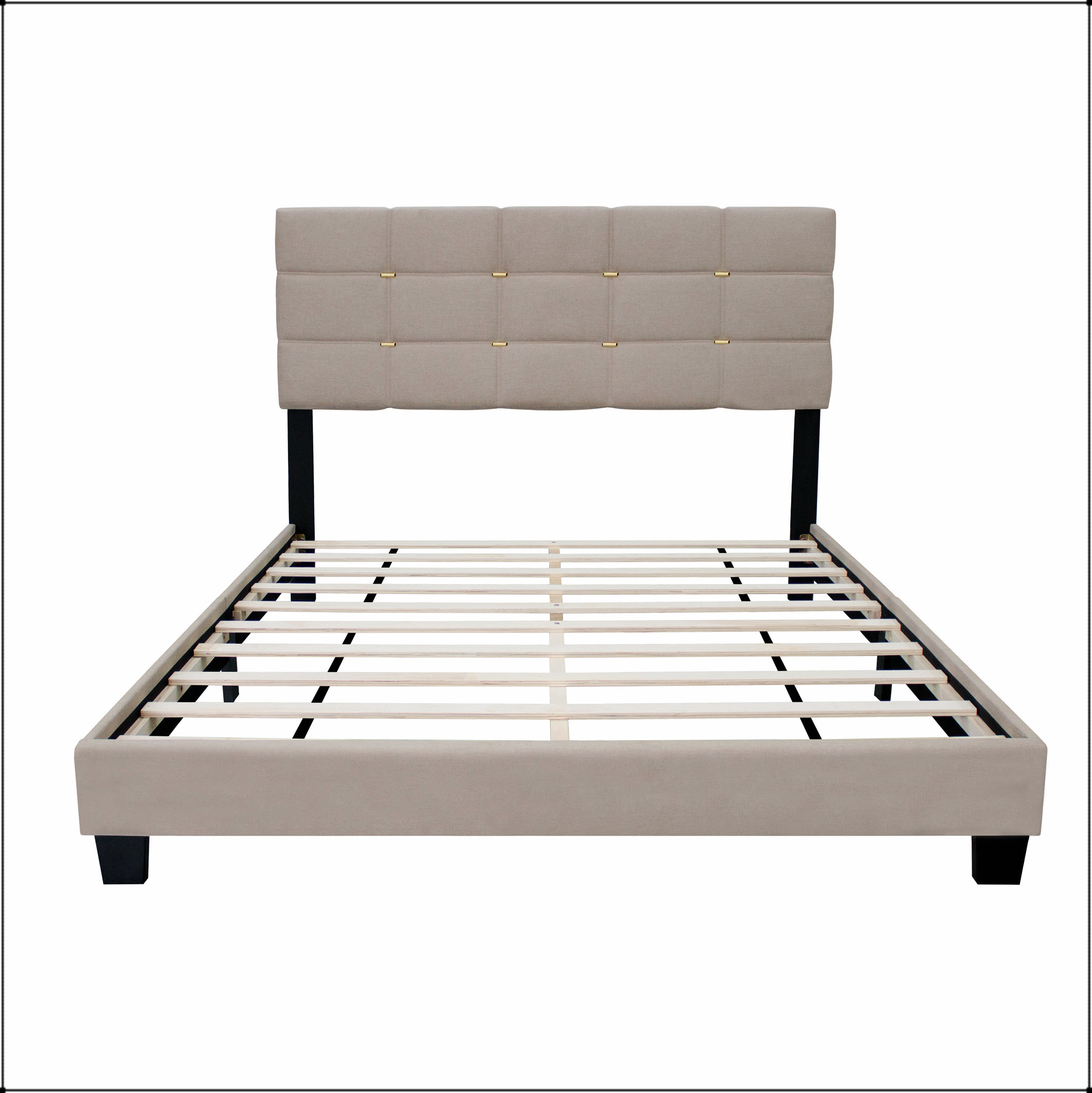 Ebern Designs QUEEN ADJUSTABLE UPHOLSTERED BED FRAME STYLISH COLLECTION ...