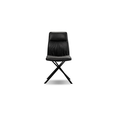 Chavez 18.5 " H Faux Leather Upholstered Metal Foldable Side Chair