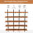 70.87'' H Bookcase With Metal Frame And MDF Board, 5 Tier Bookshelf For Ample Storage(Black Metal Frame And Brown Board)-226414756