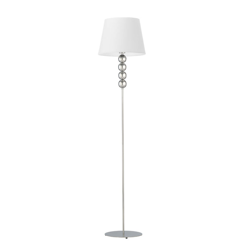Sachso 174cm Traditional Floor Lamp, White, White