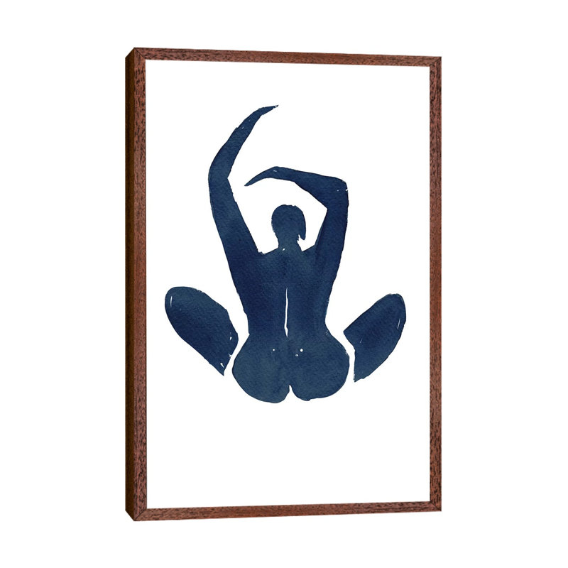 Feeling Fine by Mike Koubou - Print on Canvas, Classic Brown Wood Framed, 152.4cm H x 101.6cm W x 3.81cm D