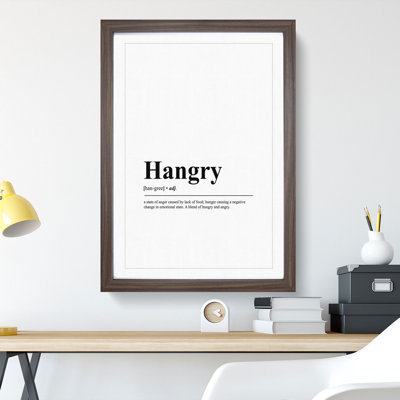 Hangry - Picture Frame Typography