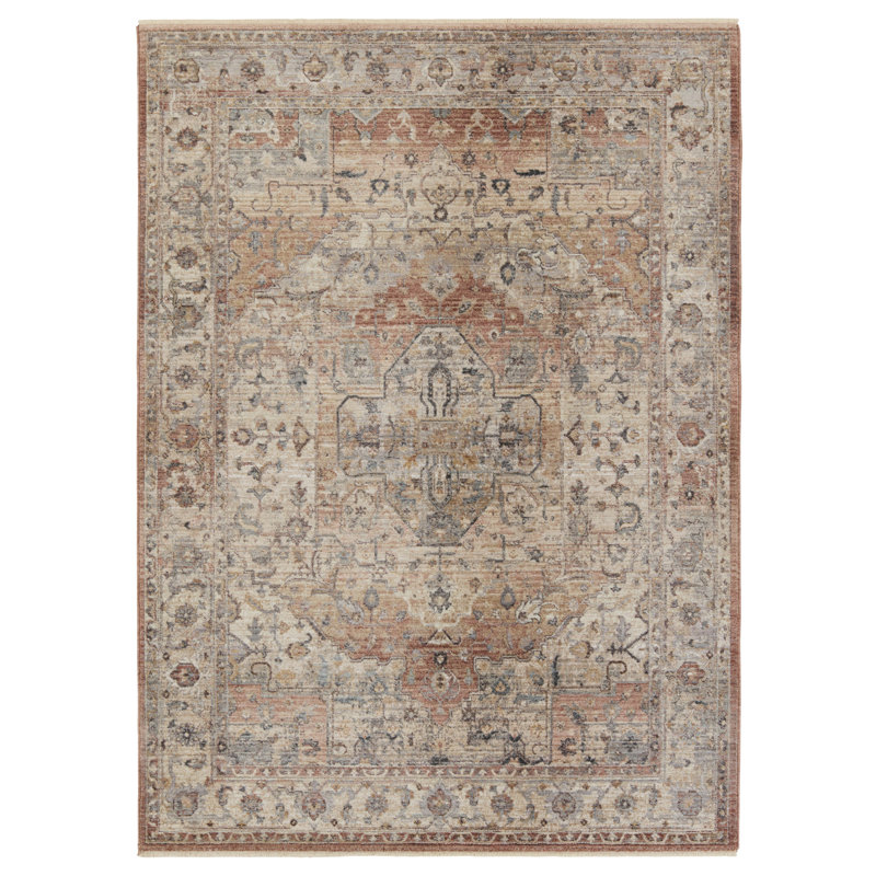 Tapis marocain Natonia brun clair / rose Natonia, Tapis de couloir 3 pi x 12 pi