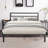 Queen Size Metal Bed Frame With Headboard