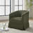 Modern Corduroy Upholstered Swivel Barrel Accent Chair with Wood Frame, Set of 2-2101091283