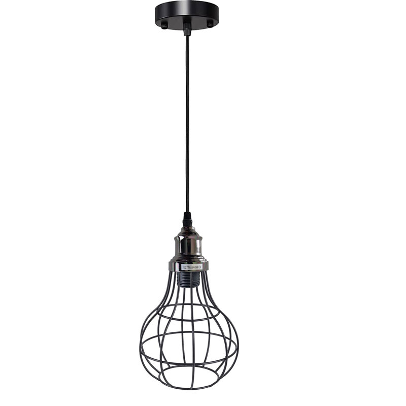 1 - Light Black Pendant, No, Black