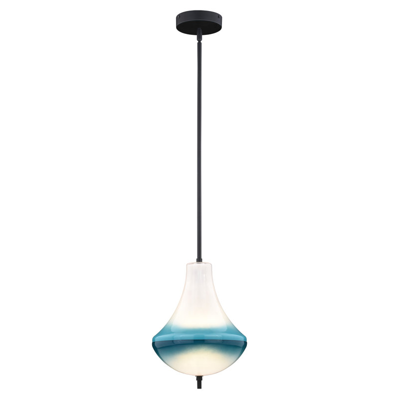 Merci 1 - Light Oil Rubbed Bronze LED Single Pendant, 19.75" H x 10" W x 10" D