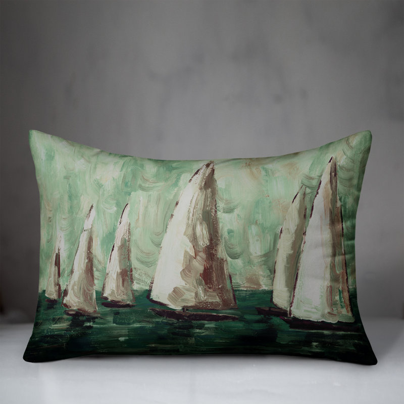  Housse de coussin d'extérieur peint, Vert