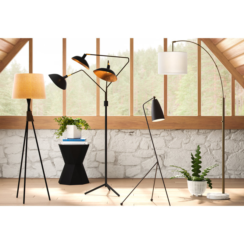 Hopson 69.5'' Tree Floor Lamp, Black