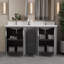 Sedalia 60 po Double meuble-lavabo gris