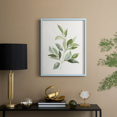 «Fresh Leaf Montage II», reproduction encadrée - bois massif