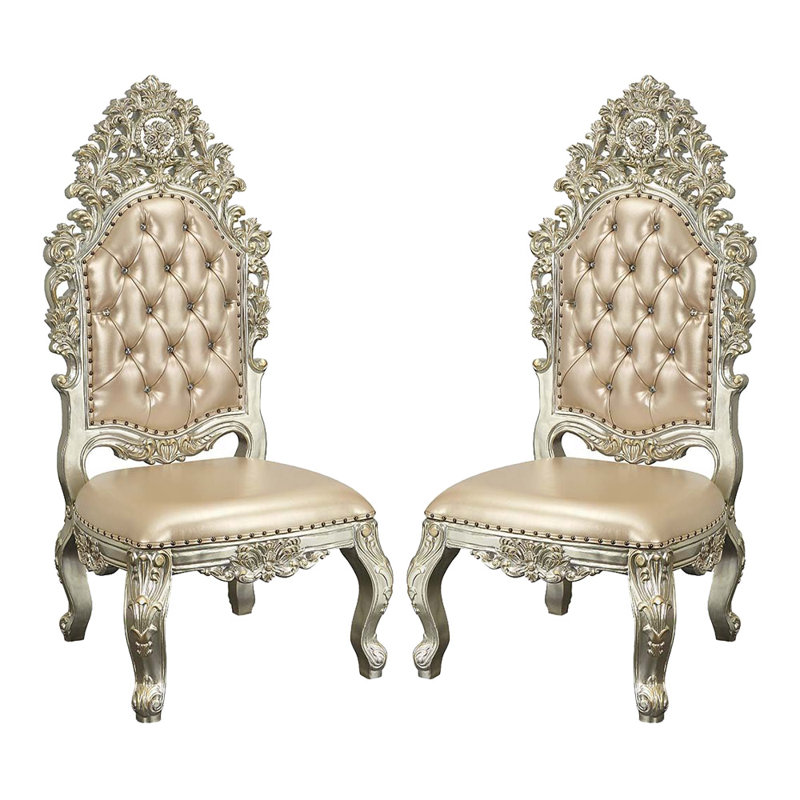 Faux Leather Side Chair