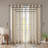 Fretwork Print Grommet Top Window Curtain Panel With Geometric Pattern And Light-Filtering Texture.-534900653-534900626