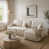 Chenille beige / blanc sélectionné