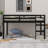 Solid Wood Bed Frame With Ladder, Wood Slat Support-897883409