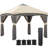 Outsunny 10' x 10' Pop Up Canopy Tent with Netting