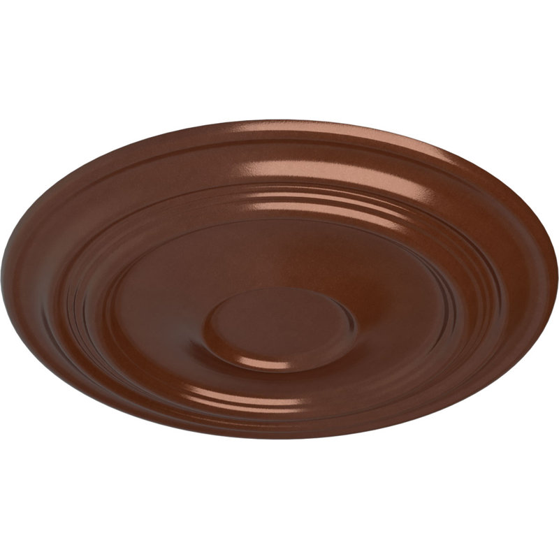 Médaillon de plafond traditionnel 24 3/8 po x P 1 1/2 po (convient aux auvents jusqu'à 5 1/2 po), Pièce de cuivre