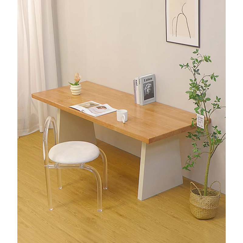 Bureau en bois massif Wabi-Sabi, H 29,53 po x l 47,24 po x P 23,62 po