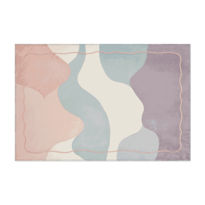 Ethereal Waters Indoor And Outdoor Area Rug, Rectangle 5' x 7'