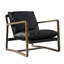 Fauteuil club en cuir Daze