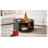 Round Coffee Table with Storage, 31.5" Mid Century Modern Coffee Table with 360° Curved Sliding Door-1279393497