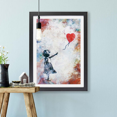 The Girl with a Red Balloon - Framed Print
