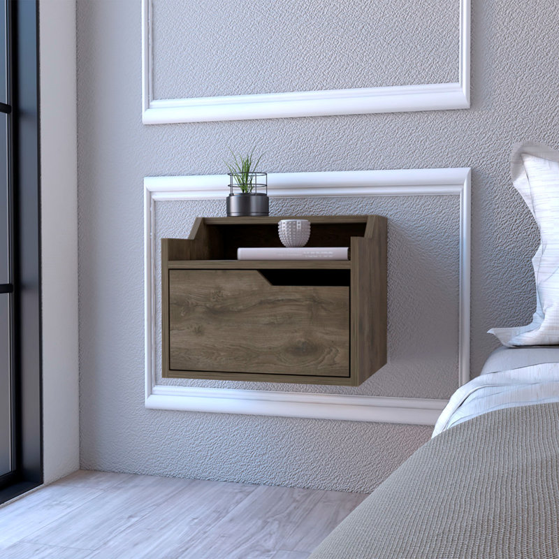 Caesyn 13.3'' W Nightstand, Dark Brown
