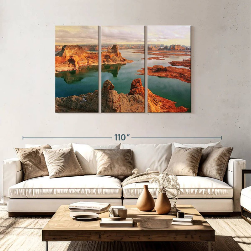 Canyons d'Alvord et lac Powell, H 48 po x l 74 po