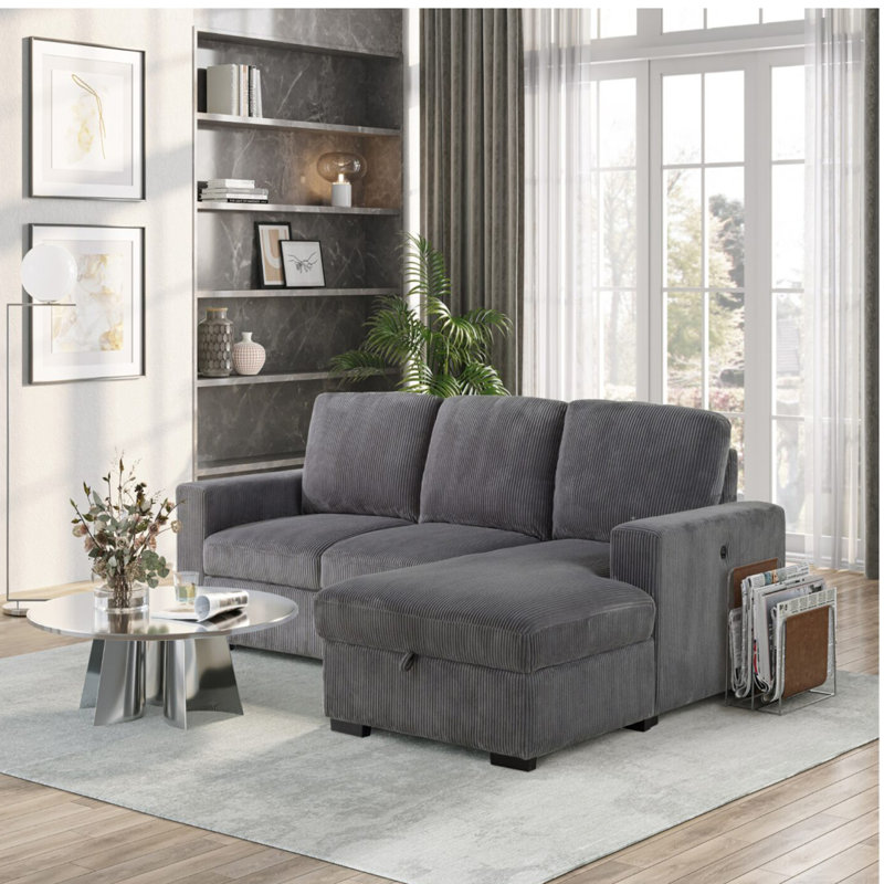 Canapé modulaire surdimensionné en L FAUX FUR