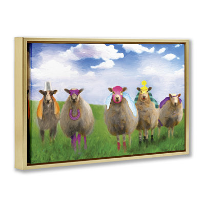 «Superhero Sheep in Field Canvas» par Porter Hastings