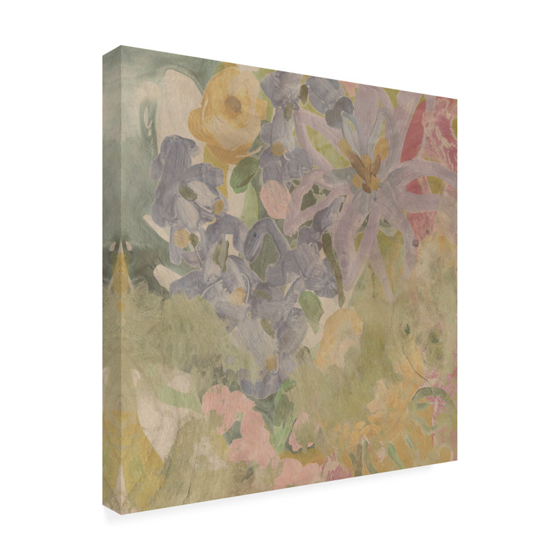 Art mural sur toile tendue - "Reflection garden IV" de June Erica Vess pour décoration de salon, de chambre à coucher ou de bureau - 35 x 35