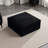 Abdou 35.4" Compression Ottoman, Corduroy Cloud Couch, Black-649720734