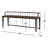 Cili Solid Wood, Iron Bench