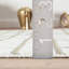 Tapis blanc contemporain à tourbillons Abani Nedrud LUN290A-537020493