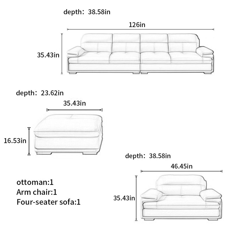 American-style simple modern sofa