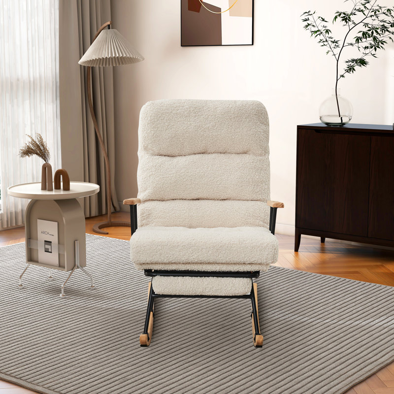 Chaise berçante Kolie, Beige