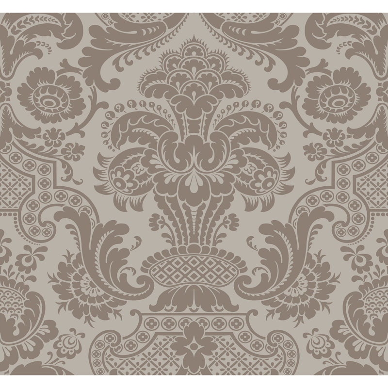 Mariinsky Damask Wallpaper Roll, Mole