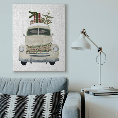 «Merry Christmas Snow Covered Truck», impression