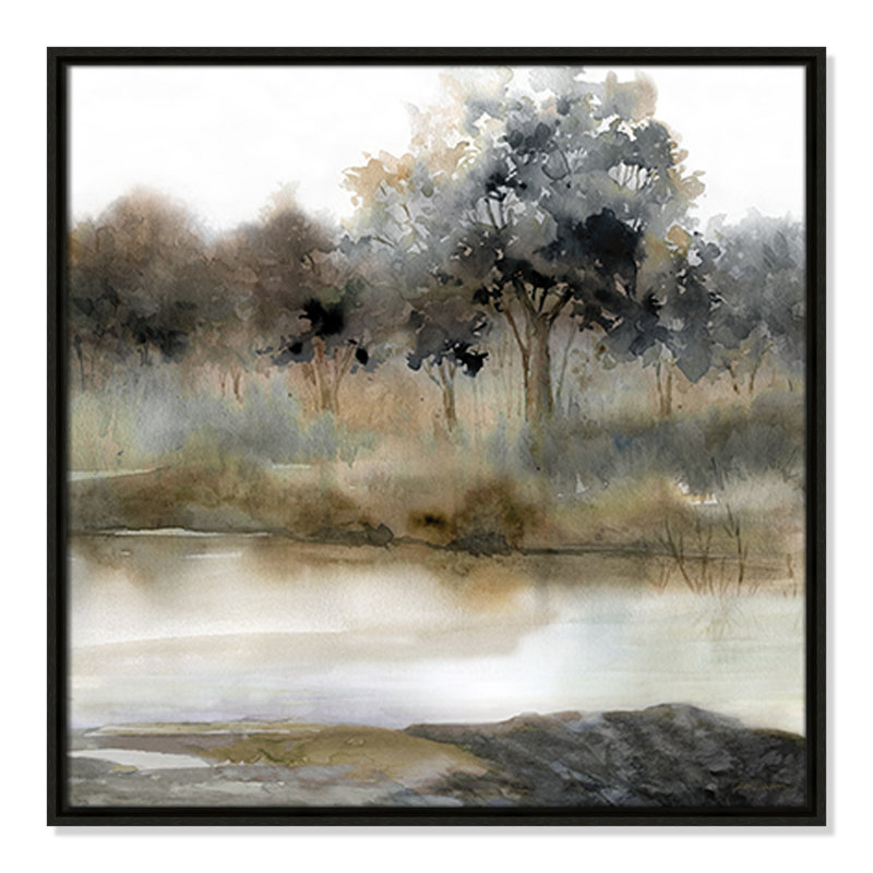 Collection Silent Waters Silent Waters II par Carol Robinson, Espresso, H 25,5 po x l 25,5 po x P 2 po