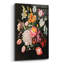 Fleurs sur fond noir, art mural en verre 4 pi par Momart-1640936916