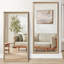 Miroir de plancher 32 po x 70 po avec structure en bois artificiel durable, conception élégante pour les chambres et les salons