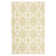 Moonsu Hand Woven Flat Weave Wool/Cotton Geometric Rug in Olive/ivory