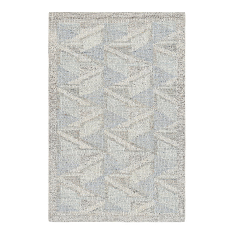 Scandinavian Wool Geometric Area Rug, Rectangle 10' x 14'